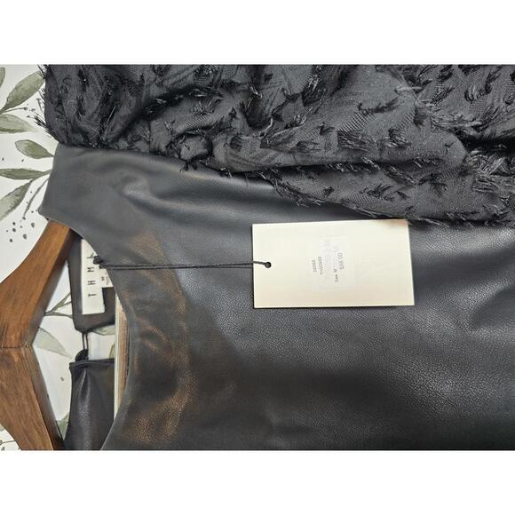 NWT THML Blouse Black Womens Size M Designer - Picture 3 of 6